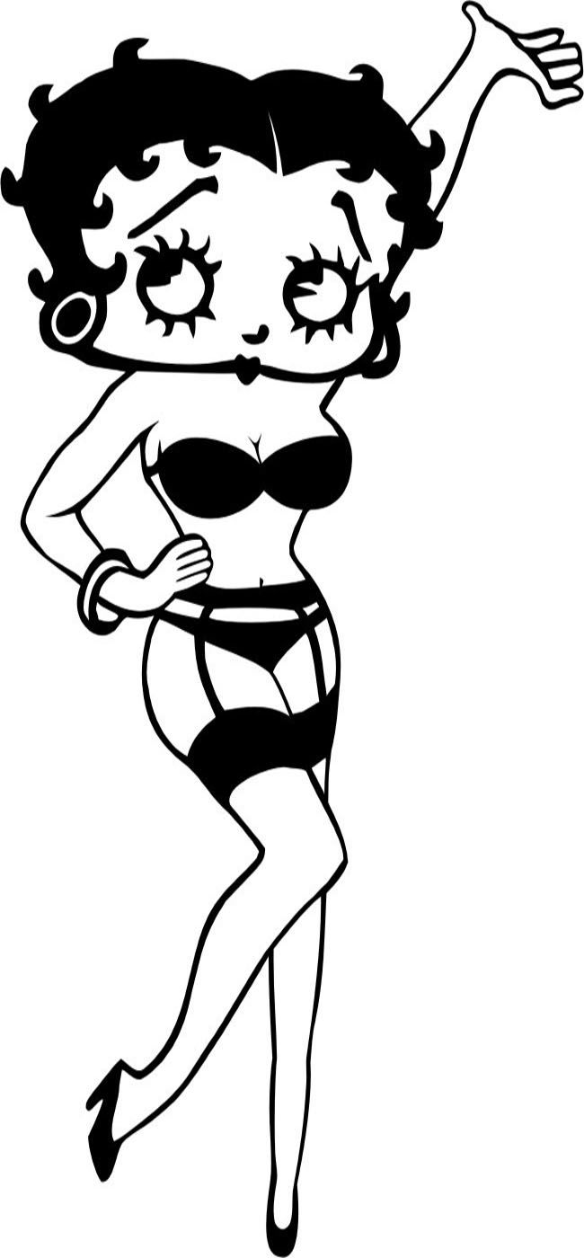 Betty002 Sticker 25cm Graphic All Colours Gloss Vinyl Decal Betty Boop Betty002 Sticker 25cm Graphic All Colours Gloss Vinyl Decal Betty Boop