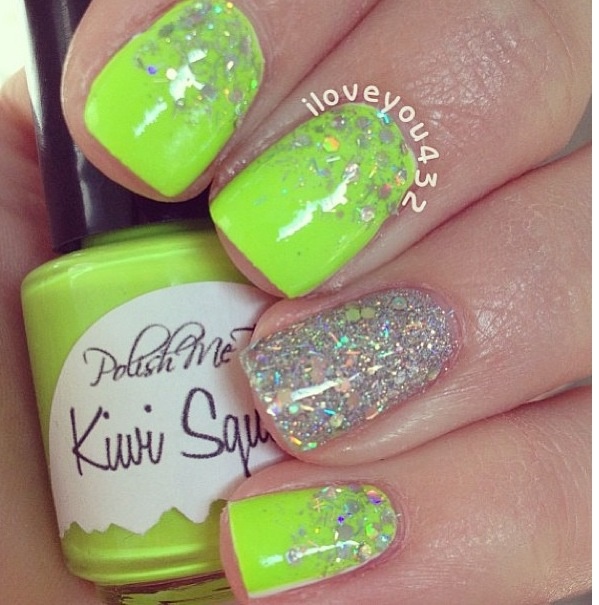 Lime Green & Sparkles Nail Design Nails Nails, Nail Designs Lime green & sparkles nail design | Nails | Nails, Nail designs, Green Nails - Lime Green & Sparkles Nail Design Nails Nails, Nail Designs