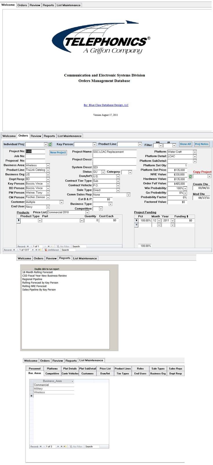 microsoft access case management template