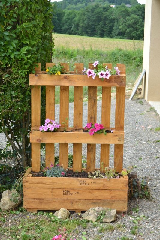 deco jardin avec palettes bois