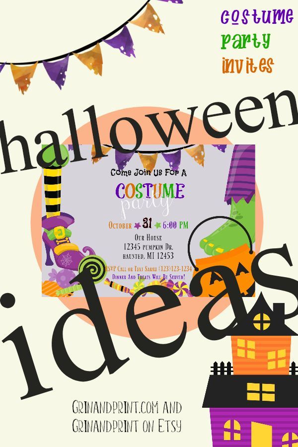 costume party invitation kids halloween invitations costume