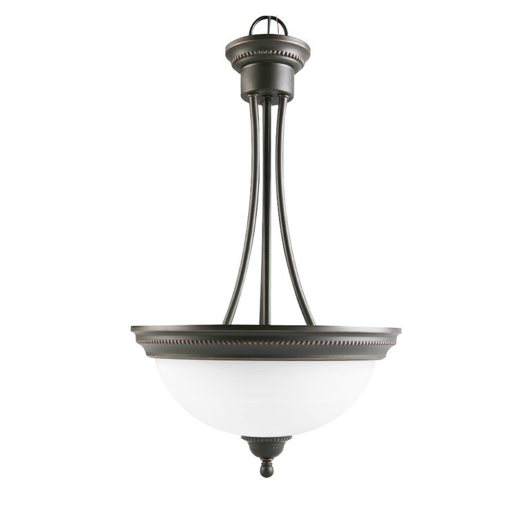 Portfolio Kingsmere 14 25 In Oil Rubbed Bronze Craftsman Single Alabaster Glass Pendant Light Bathroom Oil Rubbed Bronze Pendant Light, Portfolio Kingsmere 3 Light Bronze Chandelier