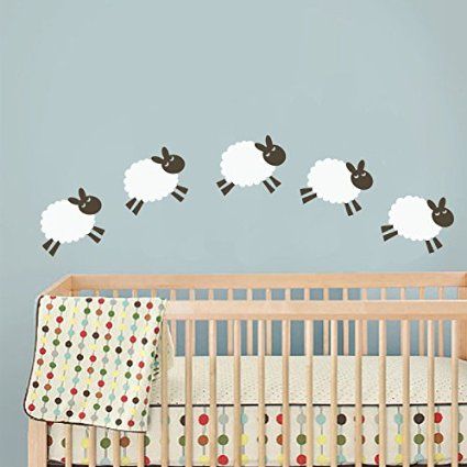 Nusery Counting Sheep Wall Decal Vinyl Art Sticker Kids Room Nusery Counting Sheep Wall Decal Vinyl Art Sticker Kids Room Children A Baby Inspiration Boards In 2018 Pinterest Nursery