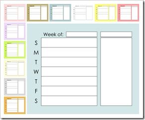 weekly organizer