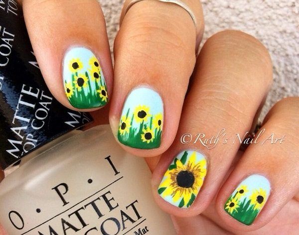 Best 25+ Sunflower Nail Art Ideas On Pinterest Sunflower Nails 88 Amazing Sunflower Nail Art Design For This Summer 2017 - Best 25+ Sunflower Nail Art Ideas On Pinterest Sunflower Nails