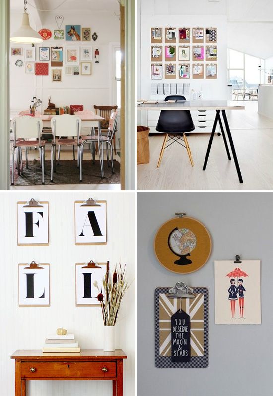 Clipboards Used Instead Of Frames Other Creative Photo Display Clipboards Used Instead Of Frames Other Creative Photo Display Ideas At Home In Love A B O D E 2018 Pinterest Frame And