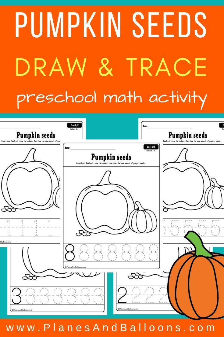 Preschool pumpkin math worksheets