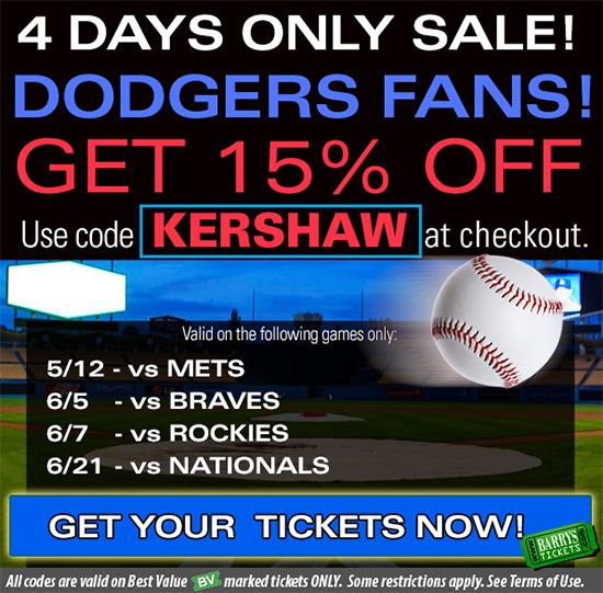Discount tickets for dodgers game How to buy Los Angeles Dodgers tickets. SeatGeek is the best way to browse, find, and buy Los Angeles Dodgers tickets. Browse the above listings of Dodgers games to find a game you would like to attend. Once you find the perfect date and matchup, click on the green button on the right hand side of the screen to see all available tickets for.