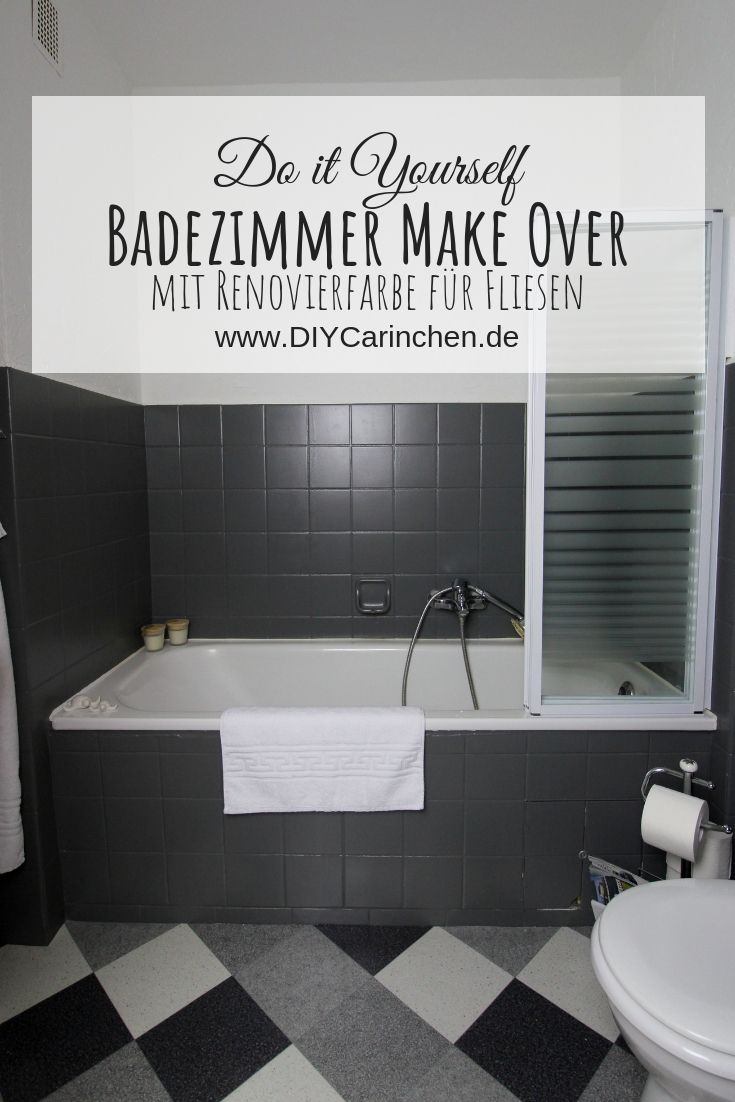 DIY: Badezimmer streichen und renovieren mit Fliesenfarbe DIY: Badezimmer streichen und renovieren mit Fliesenfarbe