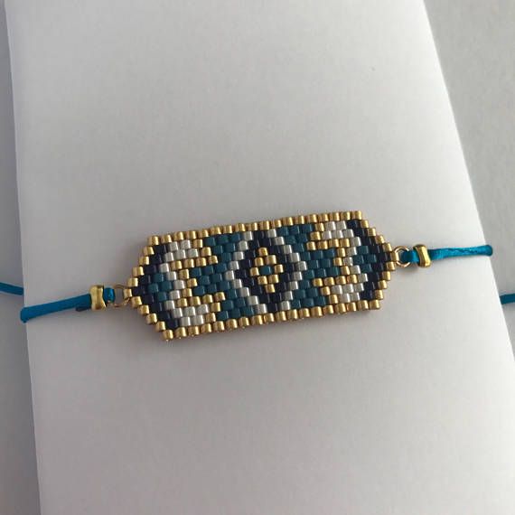 The EMMA bracelet is a weaving of needle beads requiring several …