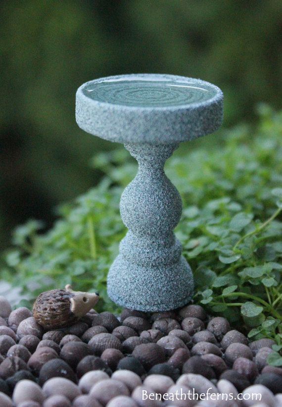 Miniature Bird Baths Fairy Accessories