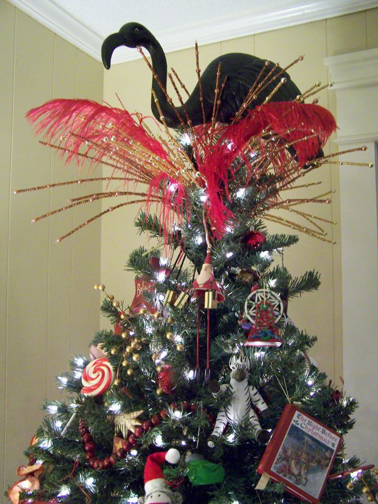 nothing says christmas like a giant black flamingo christmas tree topper - Whimsical Christmas Tree Toppers nothing says christmas like a giant black flamingo christmas tree topper - Whimsical Christmas Tree Toppers