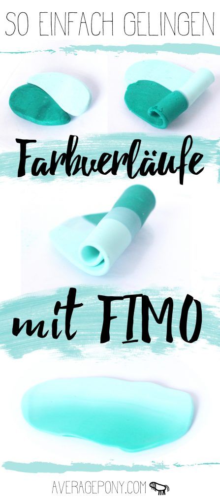 So einfach gelingen Farbverläufe mit FIMO