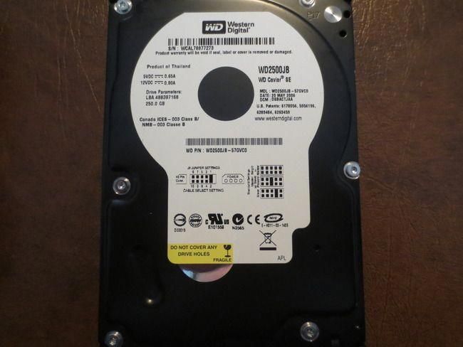 WD2500AVJB-63J5A0 250gb IDE//ATA Desktop Hard drive Western Digital