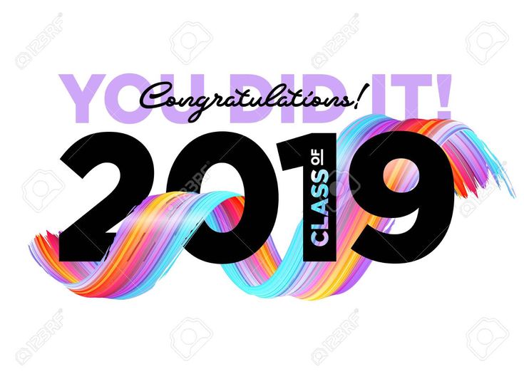Download Congratulations Graduates Class Of 2019 Vector Logo ...