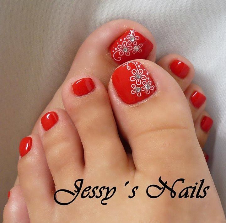 Best 25+ Red Pedicure Ideas On Pinterest Simple Nail Art Videos Really cute pedi. - Best 25+ Red Pedicure Ideas On Pinterest Simple Nail Art Videos