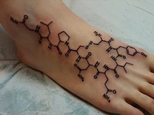 Oxytocin | Molecule tattoo, Brain tattoo, Chemistry tattoo Chemistry Tattoos Ideas