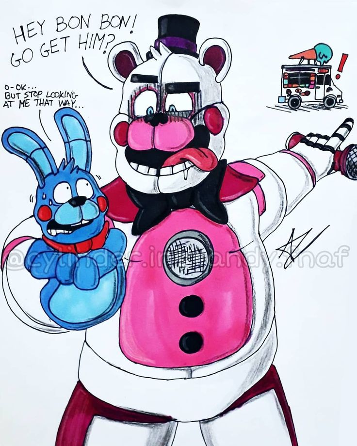 Funny Funtime Freddy & Bon Bon 😂 🍦 My Fanart Anime fnaf, Fnaf art, Fn...