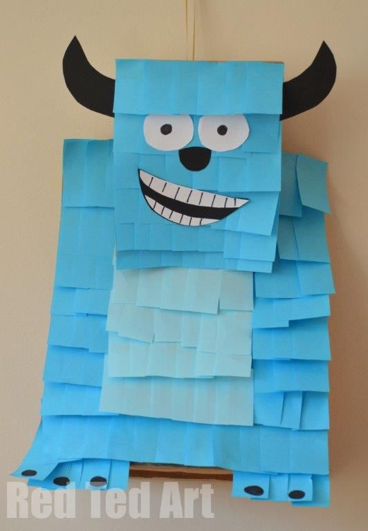Paper Bag Monster Pinata Craft Paper Bag Monster Pinata Craft