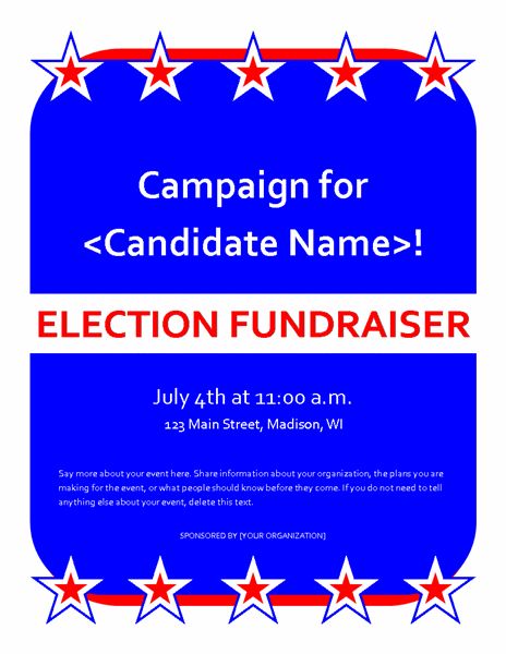18 best fundraiser invites images on pinterest fundraisers election donation flyer template