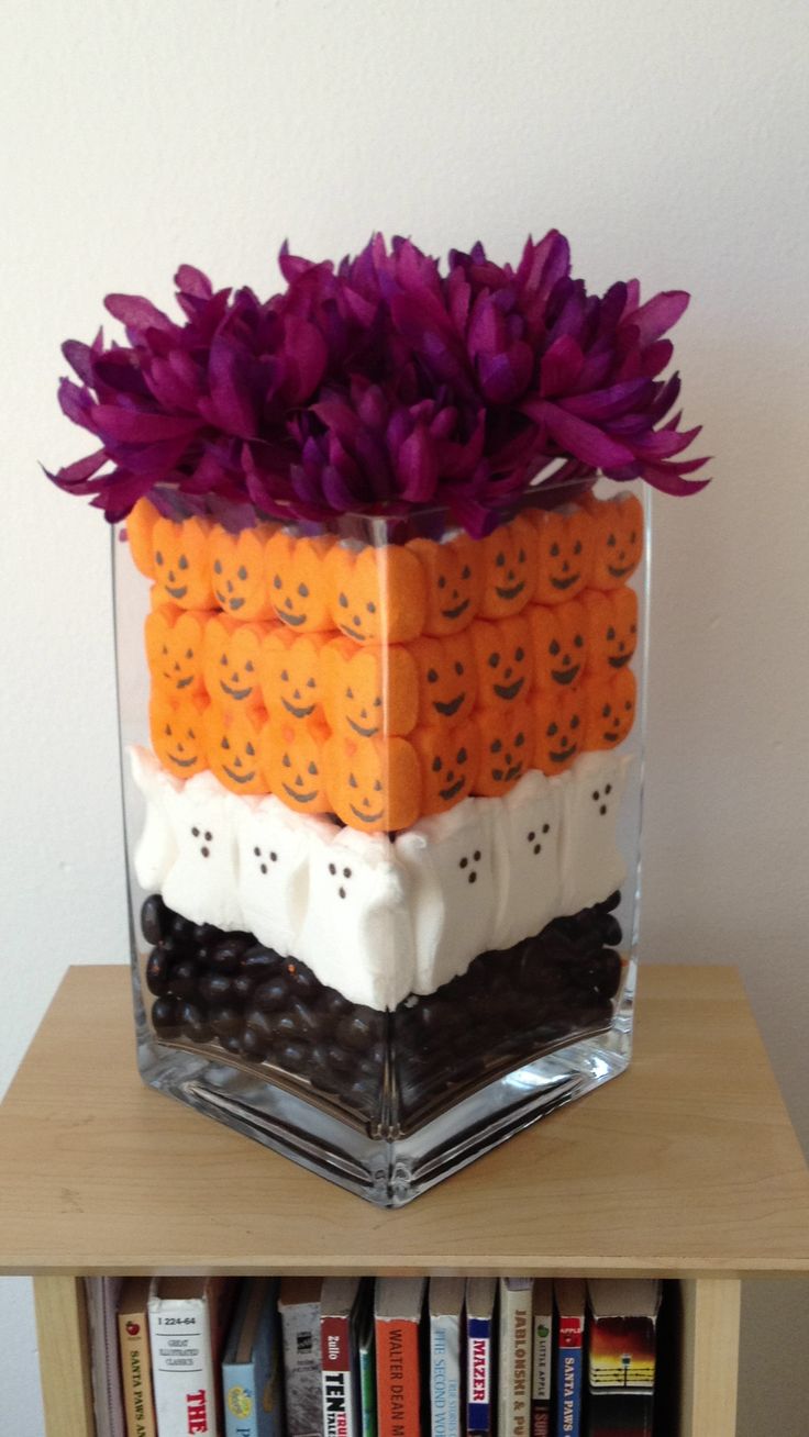 halloween centerpiece with different flowers and dome candles maybe a mirror plate - Halloween Centerpieces halloween centerpiece with different flowers and dome candles maybe a mirror plate - Halloween Centerpieces