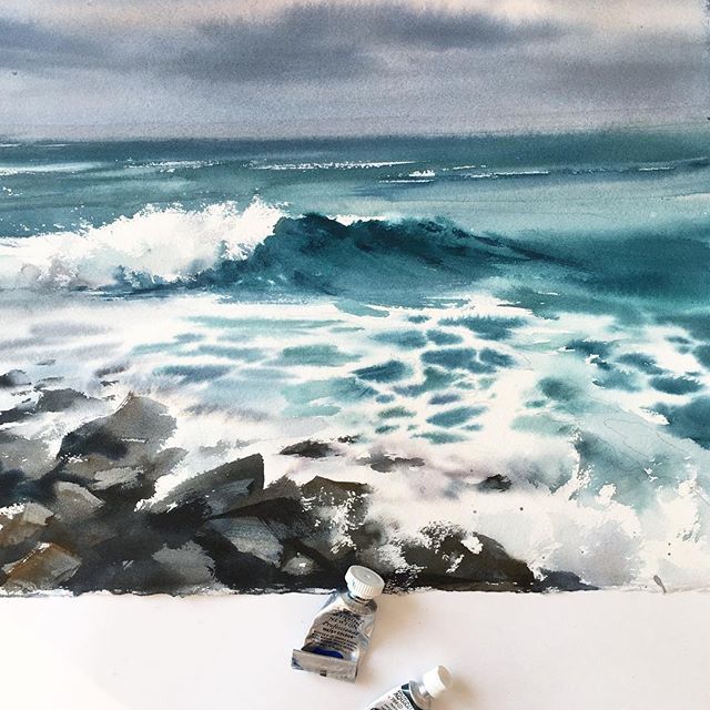 A Less Is More Approach For Painting Atmospheric Sea And Sky