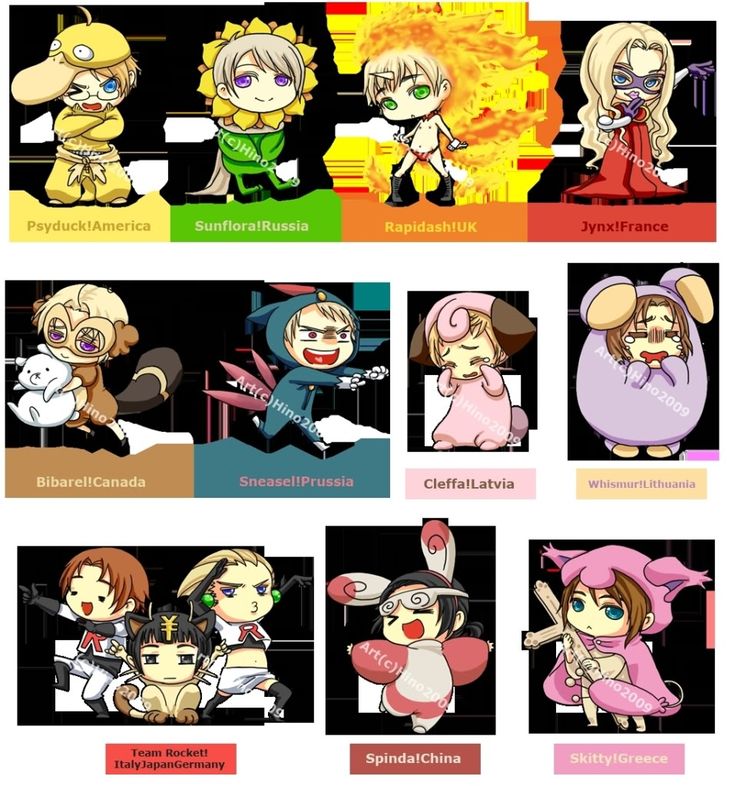Gaia Guilds Hetalia Hetalia Funny Pokemon Crossover