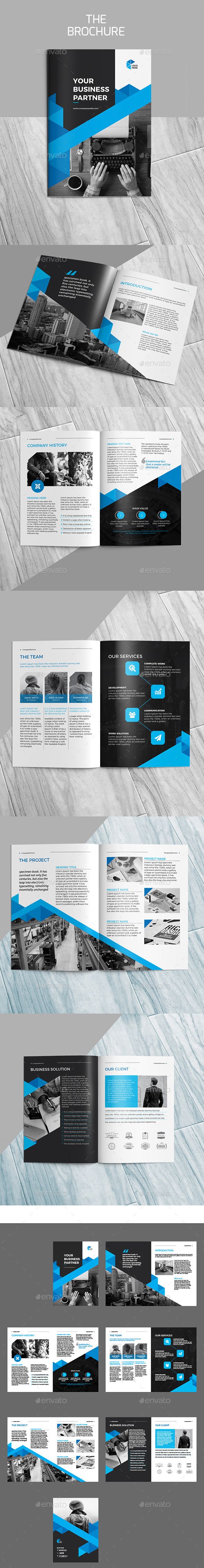 The Brochure - #Brochures Print #Templates Download here: https://graphicriver.net/item/the-brochure/19520513?ref=alena994