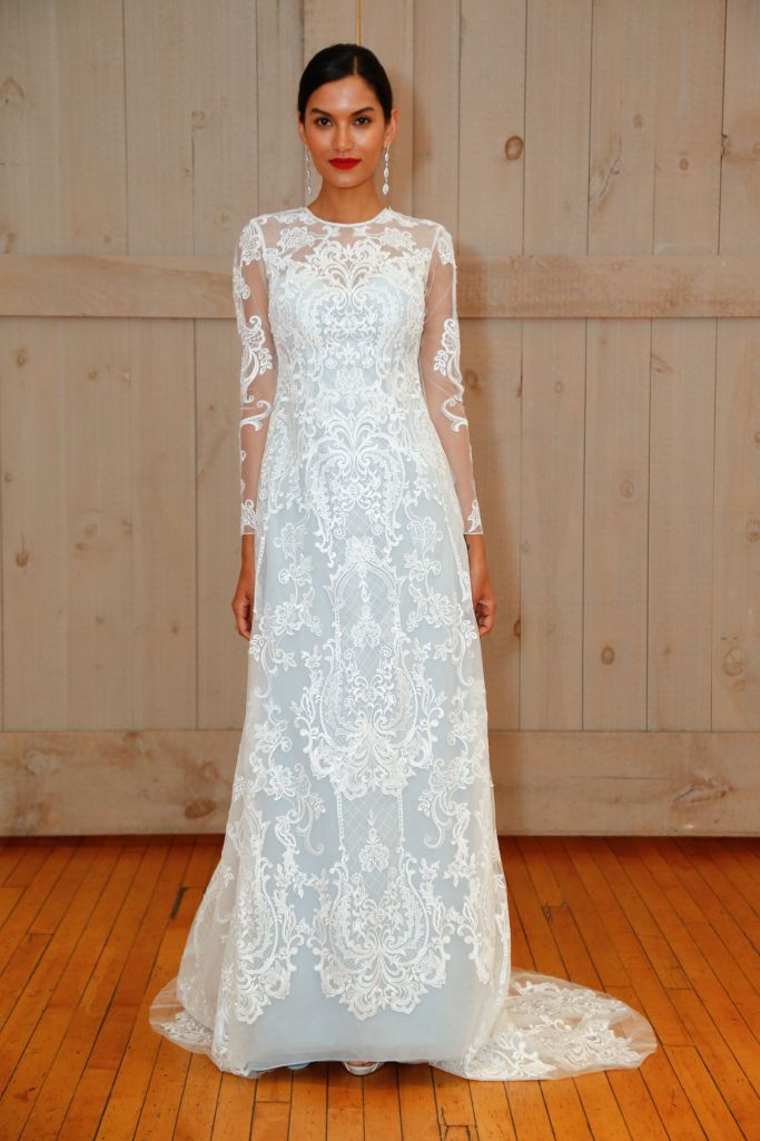 David’s Bridal Fall 2017 | Blue lace wedding dress, Bridal, Spring