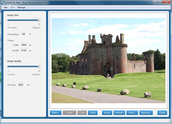 برنامج Sizester لتصغير حجم وأبعاد الصور Desktop Screenshot Screenshots Art