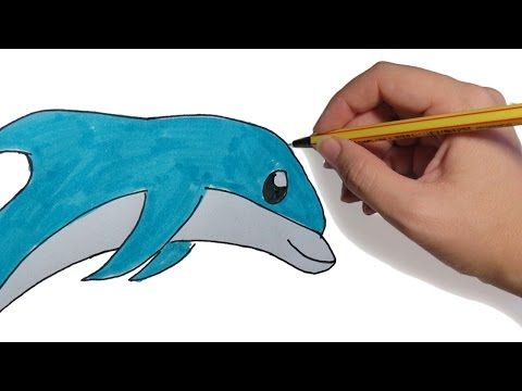 Dibujos De Animales Faciles Delfin Saltando Paso A Paso Facil A Lapiz Y Color Para Animales Faciles De Dibujar Dibujos De Animales Aprender A Dibujar Animales