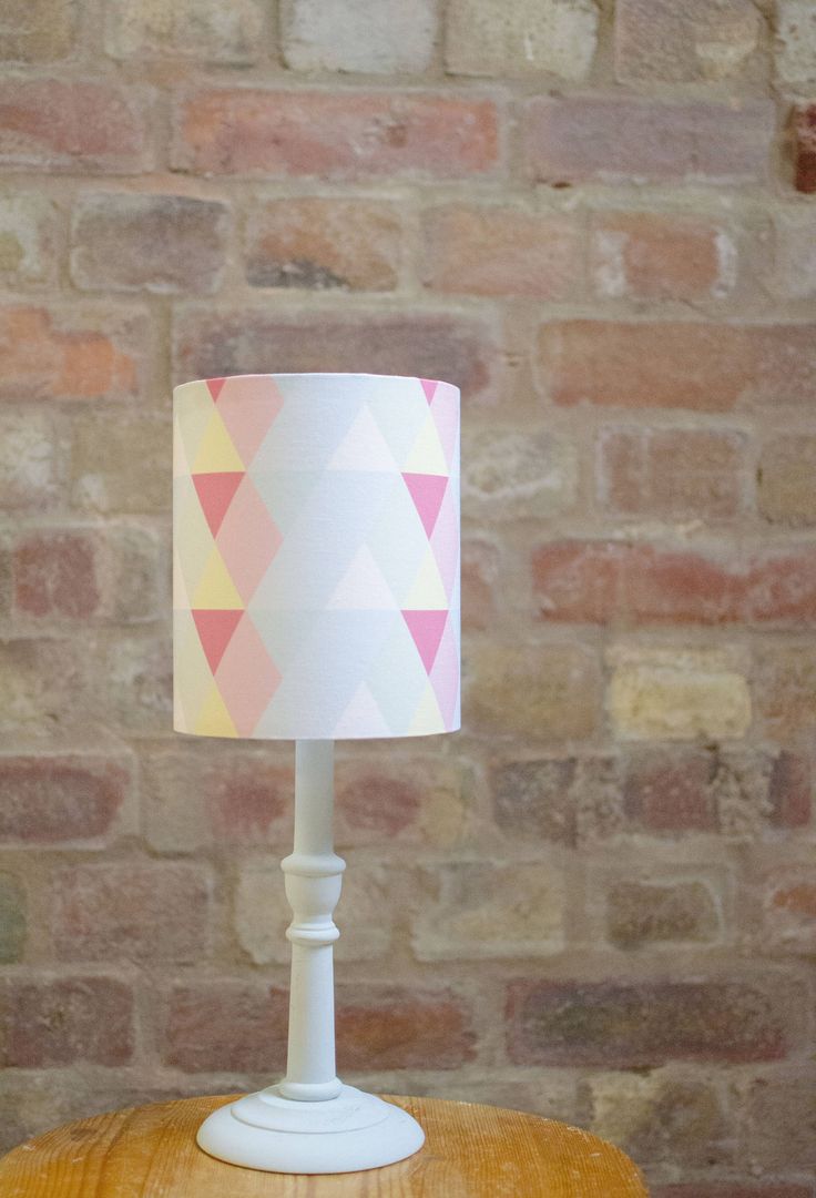 Pastel Lamp Shade Nursery Decor Home Pink Lampshade Blue Light Geometric Table L Lámparas Colores Cuartos Pastel Lamp Shade Nursery Decor, Light Pink Lamp Shade For Nursery