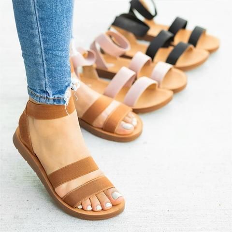 TOTOD Women Flats Slipper Sale Fashion Stripe Bow Knot Beach Shoes Casual Home Slippers Flat Sandals