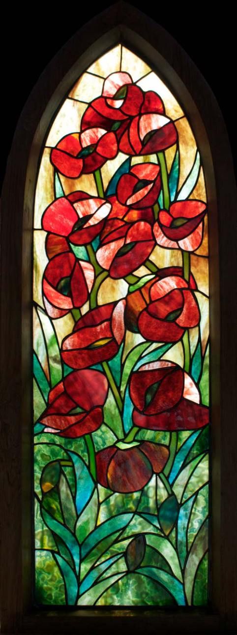 50 Best Stained Lead Light Gl Images On Pinterest Poppies Framed Stained Gl Panel