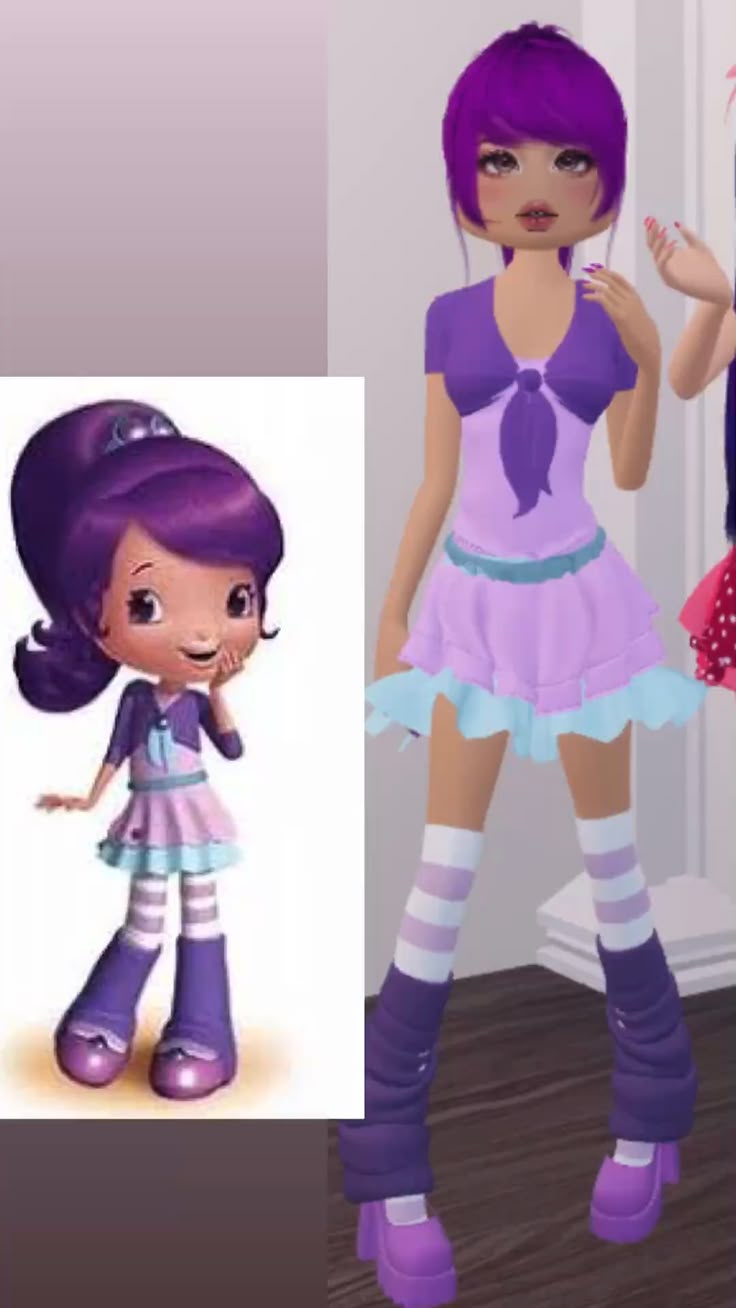 Plum pudding (strawberry shortcake) dti in 2024 | Strawberry shortcake