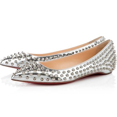 Chaussure Louboutin Pas Cher Ballerine Pigalle Spikes Argent0 ... Chaussure Louboutin Pas Cher Ballerine Pigalle Spikes Argent0 ...