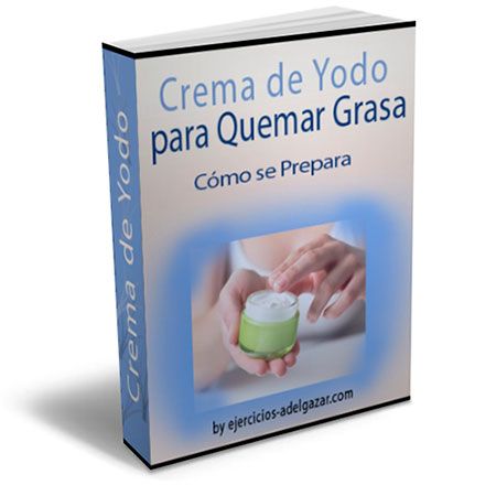 Crema con yodo para bajar de peso