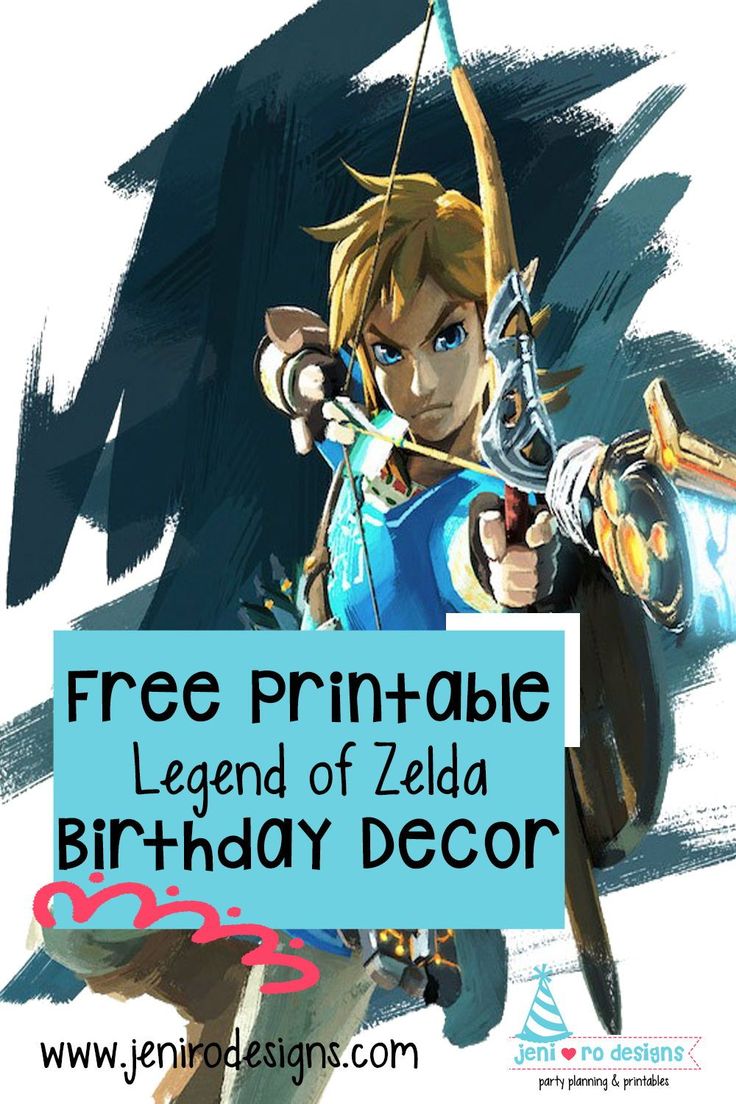 Legend of Zelda Breath of the Wild birthday printable decor Zelda Legend of Zelda Breath of the Wild birthday printable decor Zelda