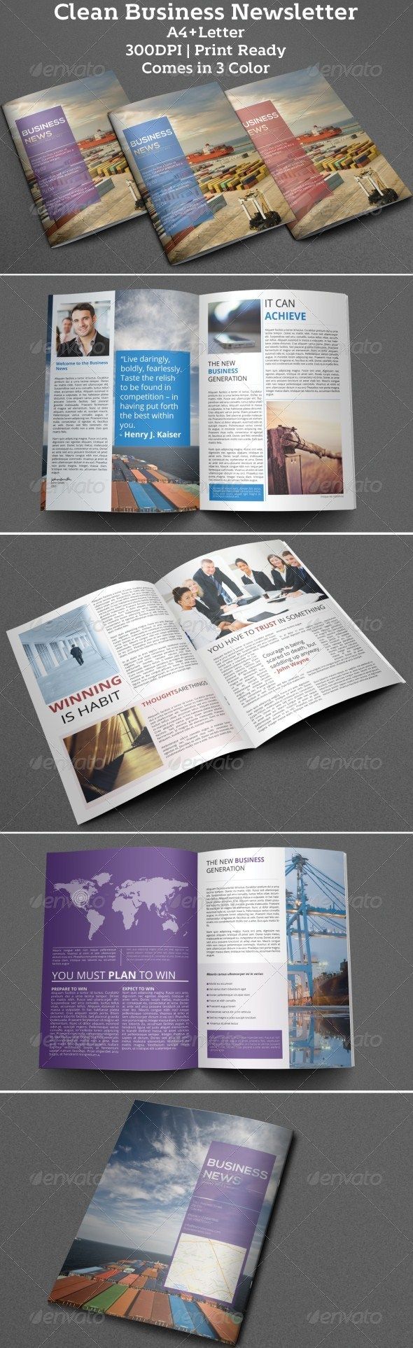 professional newsletter templates for word
