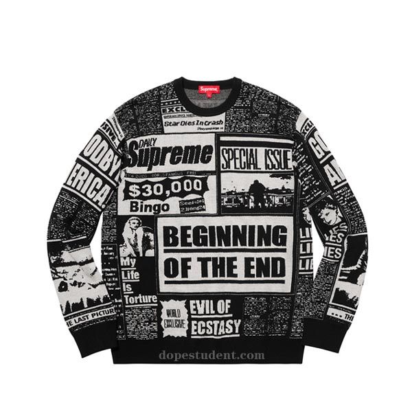 Resultats Google Recherche D Images Correspondant A Https Www Dopestudent Com Wp Content Uploads 2018 11 Supreme Ne Supreme Sweater Knitted Sweaters Sweaters