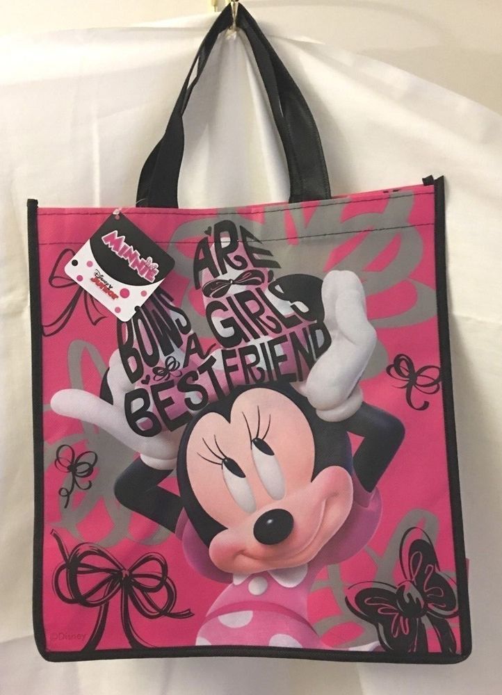 Disney Minnie Mouse Pink Tote Purse Bag Kids Girls Handbag NEW