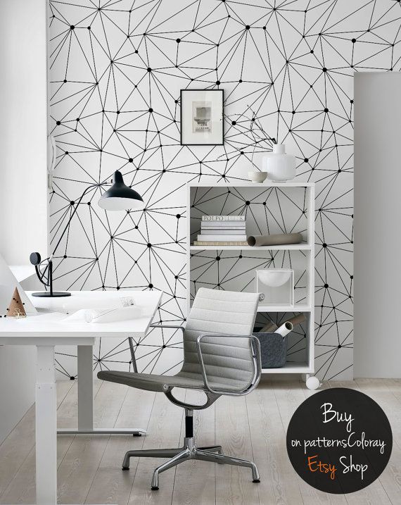 Minimalistic Constellations Wallpaper Black And White Lines Wall Minimalistic Constellations Wallpaper Black And White Lines Wall Mural Dots Scandinavian Style In 2018 Products Pinterest