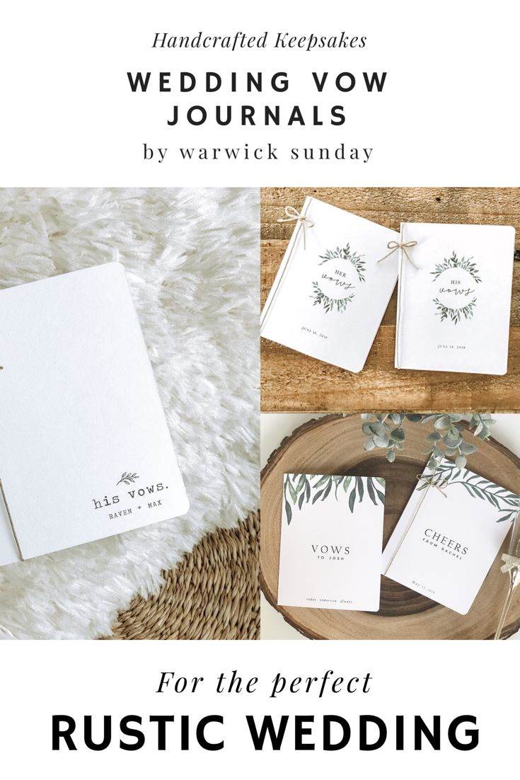 Vow books for wedding