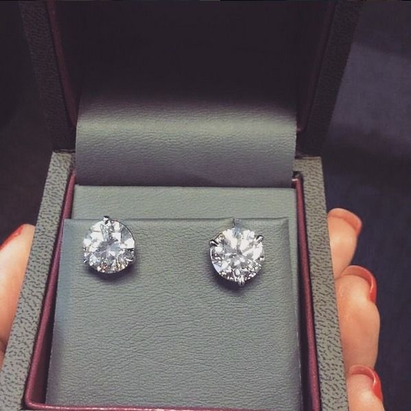278 Best Diamond Earrings Images On Pinterest Ritani Diamond Stud Earrings