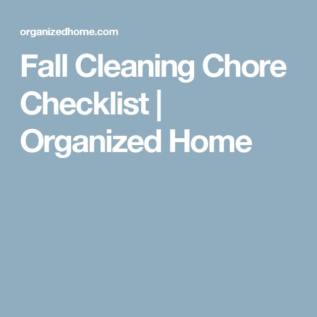 chore checklist