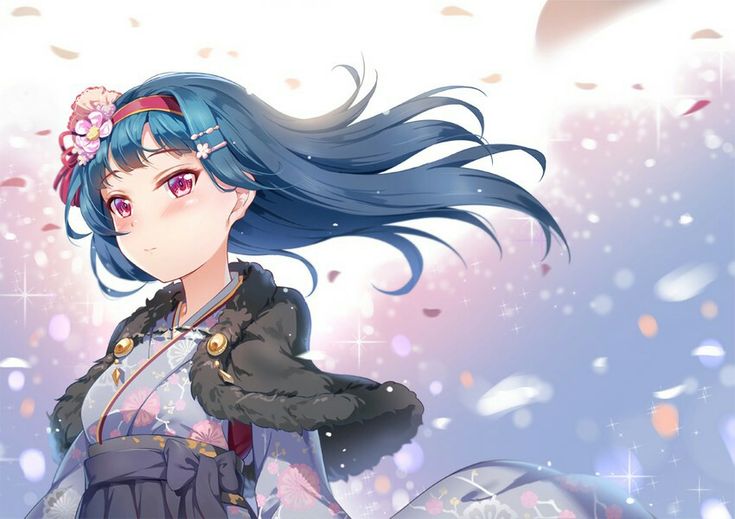Love Live Sunshine Yoshiko Tsushima アニメの女の子 着物 イラスト ヨハネ Love Live Sunshine Yoshiko Tsushima アニメの女の子 着物 イラスト ヨハネ