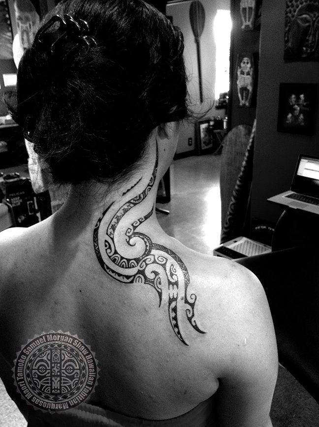 Maori tattoo frauen