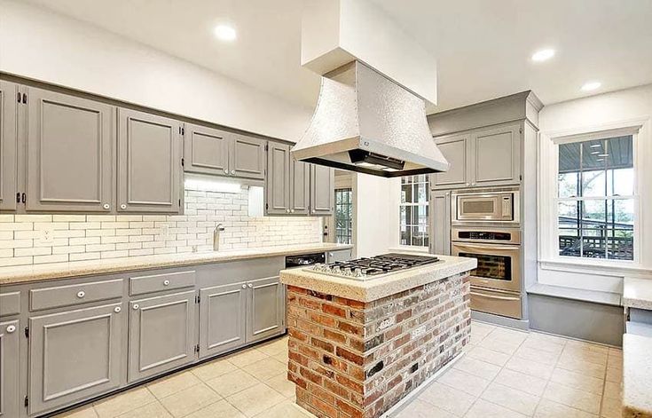 Brick Kitchen Island Design Ideas Stone Brick Kitchen Island Design Ideas, Brick Kitchen Island