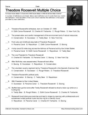 Learn about Theodore Roosevelt with Free Printables | Theodore