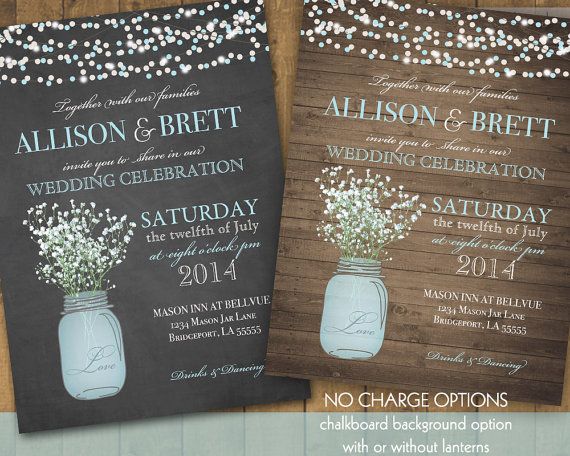 country rustic wedding invitations